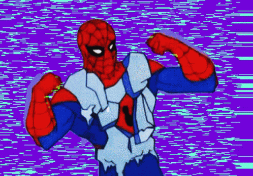 Spiderman Flex His Body GIF