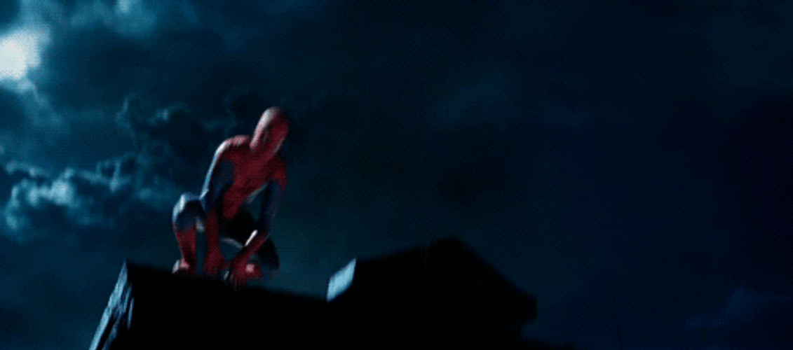Spiderman Home Coming Leap GIF