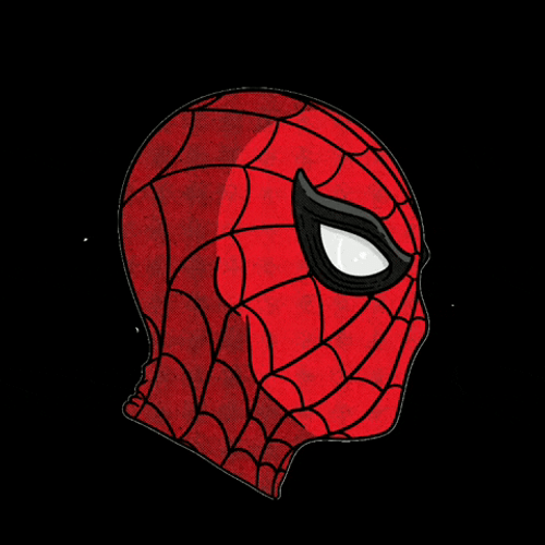 Spiderman Mask Digital Art GIF