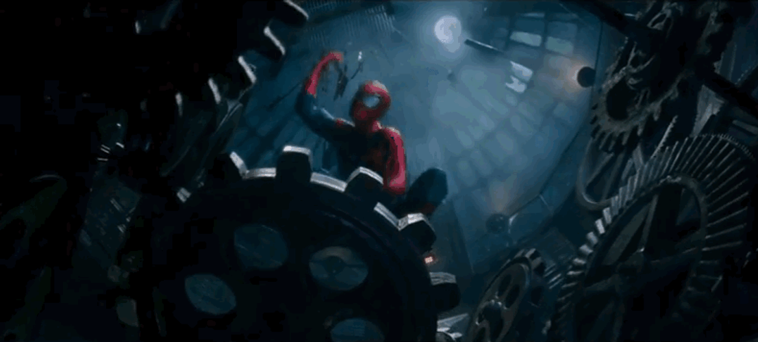 Spiderman Saving Gwen GIF