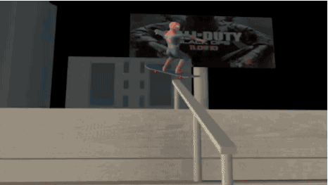 Spiderman Skating Nod Approval GIF