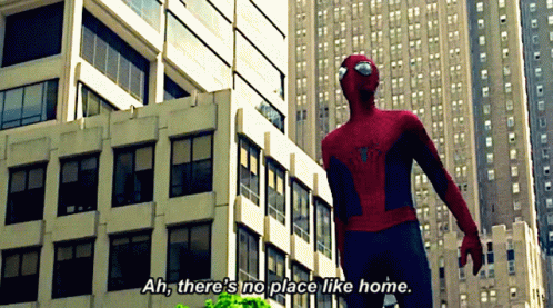 Spiderman Theres No Place Like Home GIF