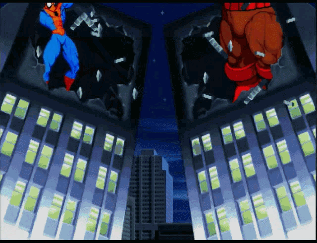 Spiderman Vs Juggernaut Marvel Superheroes Gif GIF