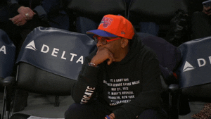 Spike Lee Knicks Fan Watching Game GIF