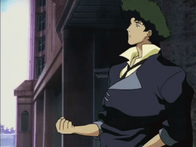 Spike Spiegel Coin Flip GIF