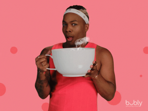 Spill The Tea Girl GIF