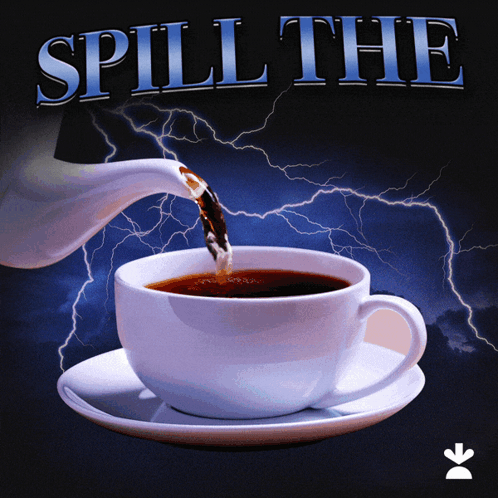 Spill The Tea Text Animation GIF