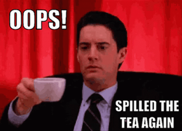 Spilled The Tea Kyle MacLachlan GIF