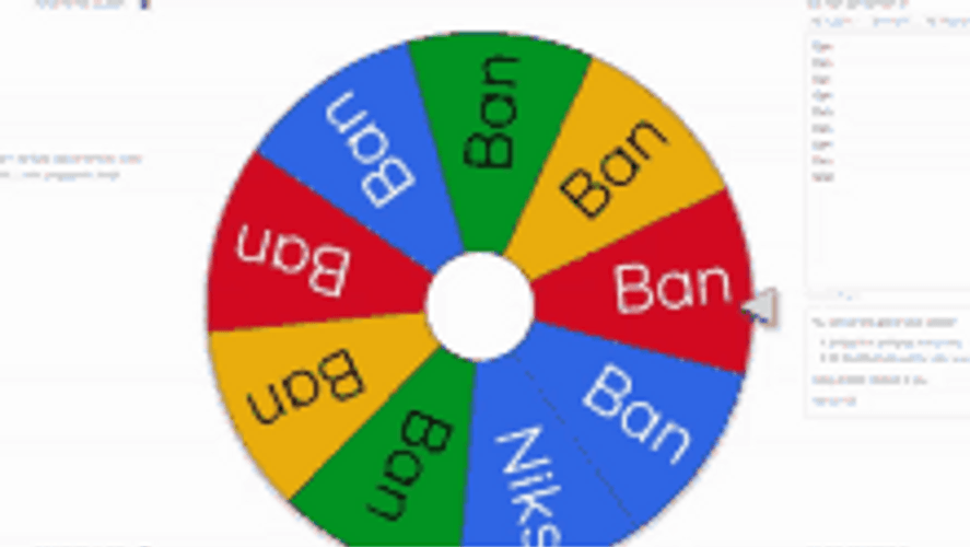 Spinning Ban Color Wheel GIF