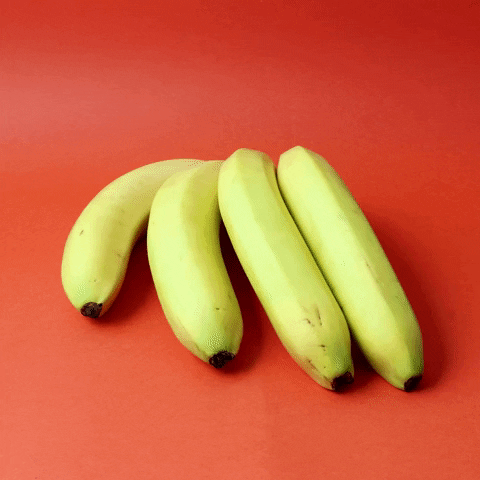 Spinning Banana As Fingers Tapping GIF