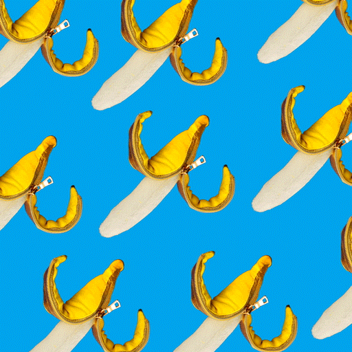 Spinning Banana Peeled Bananas GIF