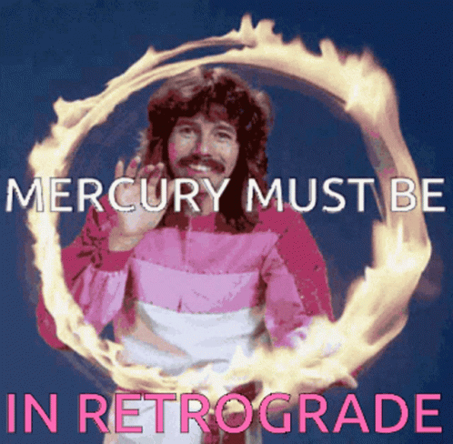Spinning Burning Circle Mercury Retrograde GIF