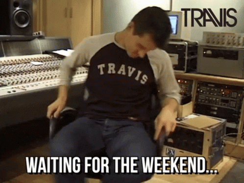 Spinning Chair Almost The Weekend GIF