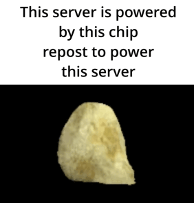 Spinning Chip Repost To Power Server Meme GIF