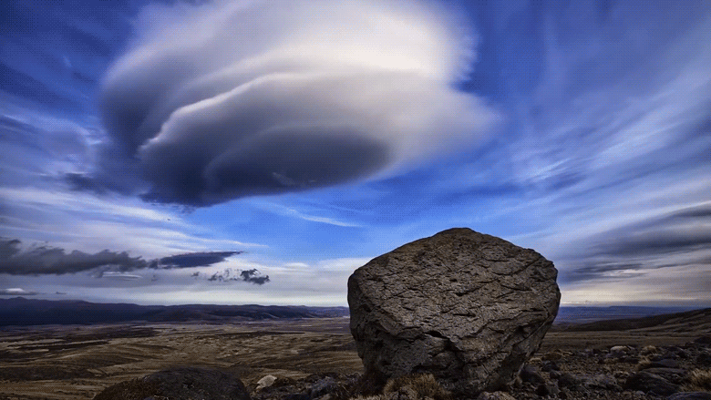 Spinning Cloud Timelapse GIF