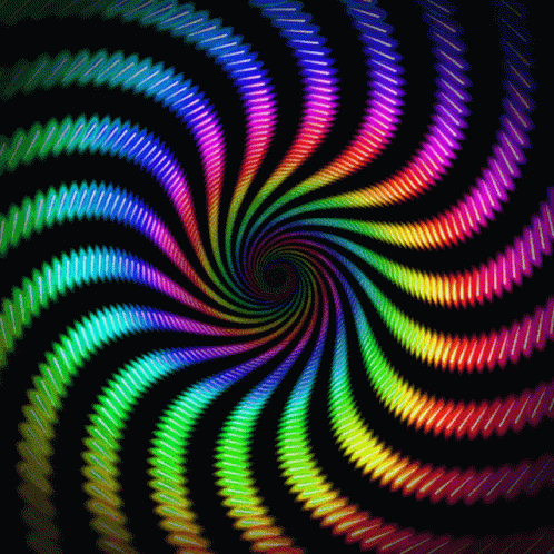 Spinning Colorful Optical Illusion GIF