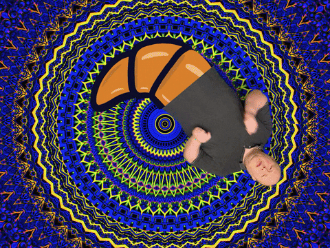 Spinning David Croissant Kaleidoscope GIF
