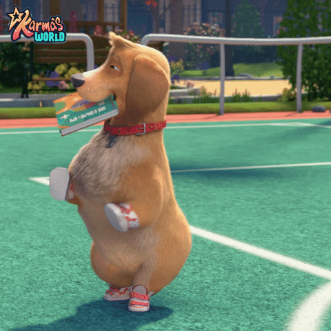 Spinning Dog Major From Karmas World GIF