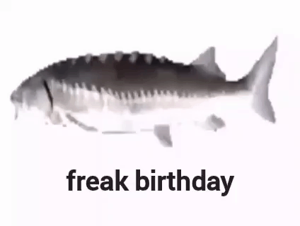 Spinning Fish Freak Birthday Parody GIF