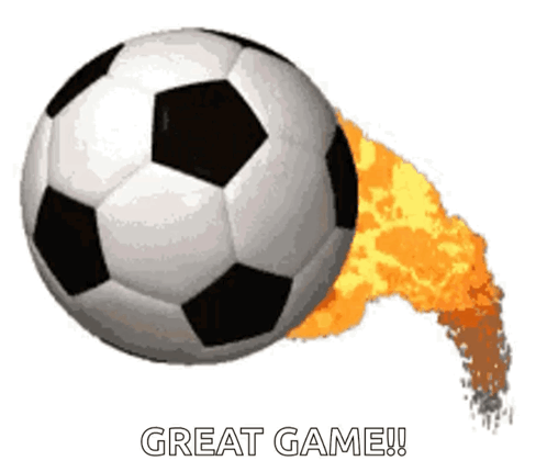 Spinning Futbol Fiery Trail Great Game GIF