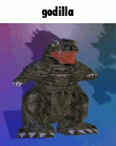 Spinning Godzilla Meme GIF