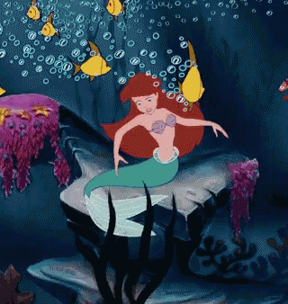 Spinning Little Mermaid Ariel GIF