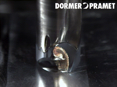 Spinning Machine Cutting Metal Chips GIF