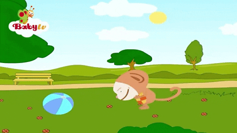 Spinning Monkey Adorable Cartoon Oliver GIF