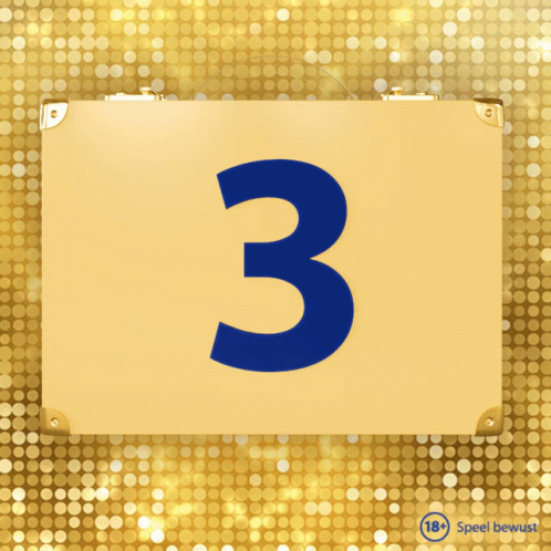 Spinning Number 3 Animated Art GIF