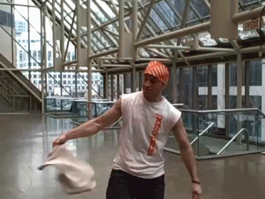 Spinning Pizza Dough All Over The Body GIF