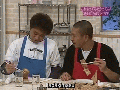 Spinning Pizza Tasting Time GIF