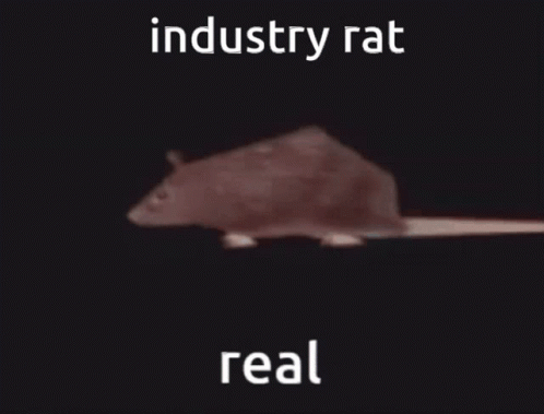 Spinning Real Industry Rat Animation GIF