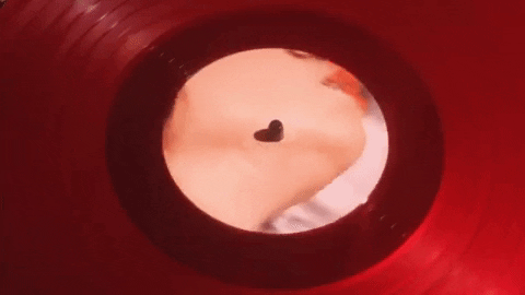 Spinning Red Vinyl GIF