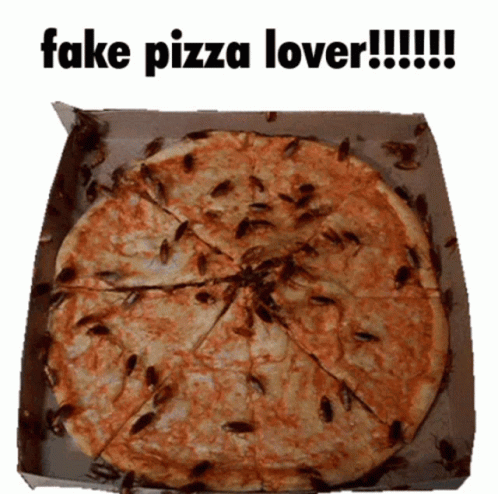 Spinning Roaches On Pizza GIF