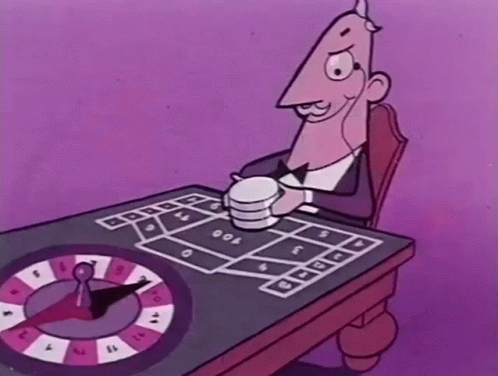 Spinning Roulette Casino Chips Bet GIF