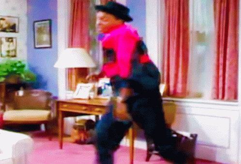 Spinning Running Man Energetic Dance GIF