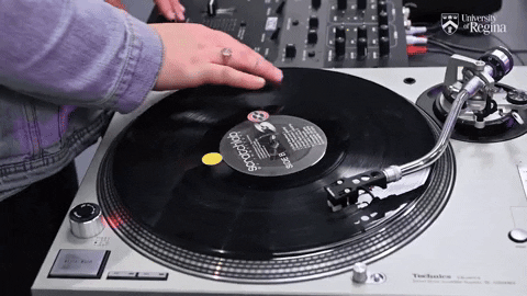 Spinning Scratch Vinyl Dj GIF