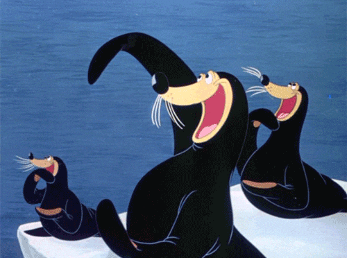 Spinning Seal Clapping GIF