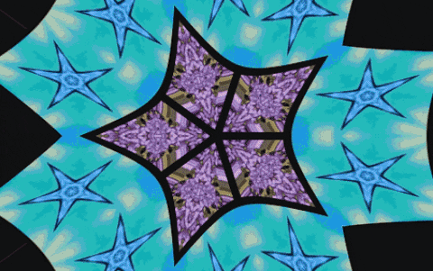 Spinning Star Kaleidoscope GIF