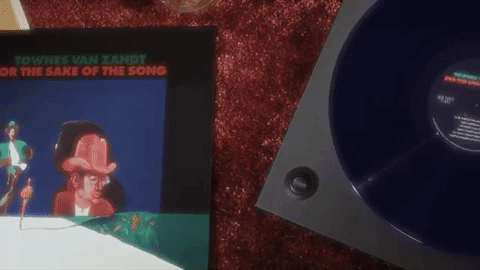 Spinning Vinyl Disct Album Cover GIF
