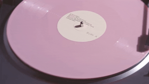 Spinning Vinyl Listen Record Player GIF