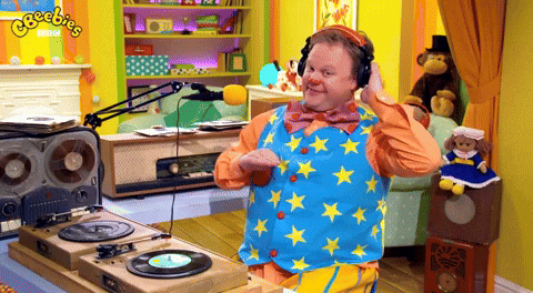 Spinning Vinyl Mr Tumble Radio GIF