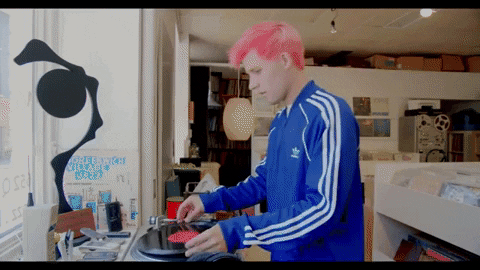 Spinning Vinyl Record Player Spinning GIF