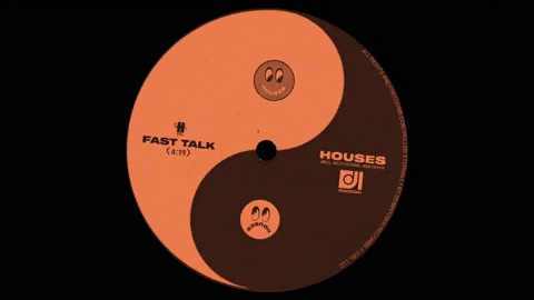 Spinning Vinyl Yin Yang GIF