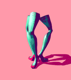 Spinning Weird Three Legged Fine Art GIF