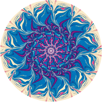 Abstract Geometric Spinning Wheel GIF
