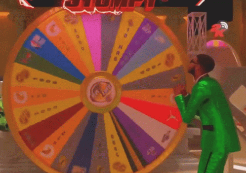 Excited On Spinning Wheel GIF