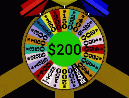 Spinning Wheel Game Of Money GIF