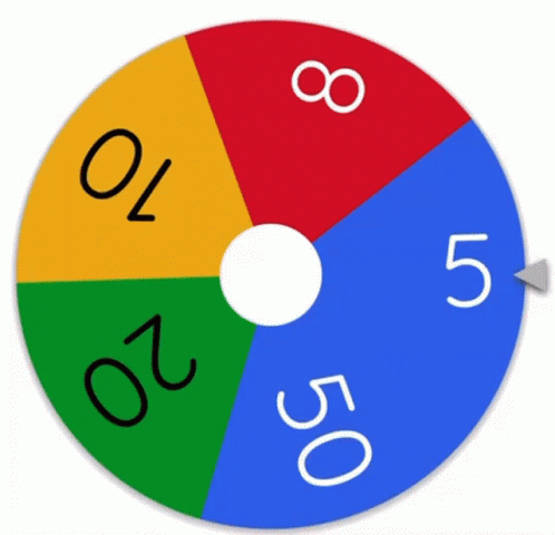 Spinning Wheel Of Numbers GIF