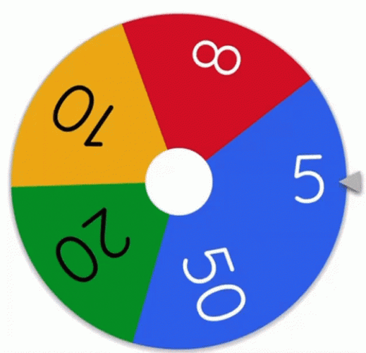 Spinning Wheel Of Numbers GIF